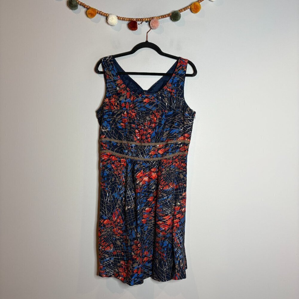 Cremieux patterned open back dress
